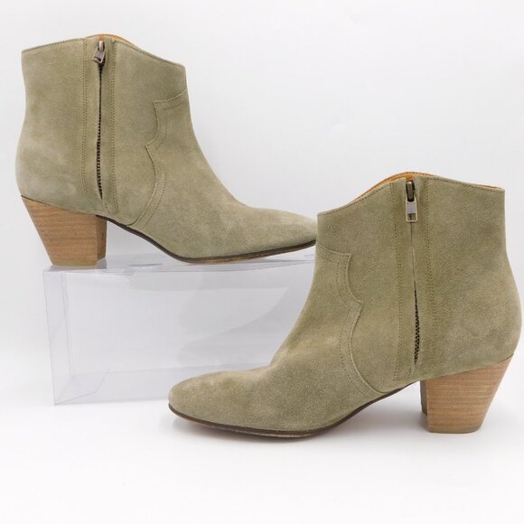 Isabel Marant Etoile Dicker Ankle Boot | Taupe | Suede Leather | VGUC | 9 / 39 - Picture 2 of 11